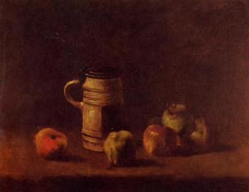 Vincent Van Gogh : Still Life with Beer Mug and Fruit